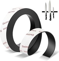 10 Feet x1/2 in Magnetic Strip Tape Rolls, with 3M Adhesive Backing, Flexible Sticky Magnet Tape for