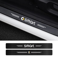 Car Threshold Plate Stickers For Smart Eq Fortwo Forfour 453 451 452 450 454 Roadster Auto Carbon Fi