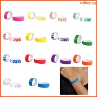 WIT Paper Bracelet Wristband for Party Paper Wristbands for Event Colored Wristband