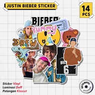 JUSTIN BIEBER Sticker Pack 14pcs | Justin bieber vinyl stickers