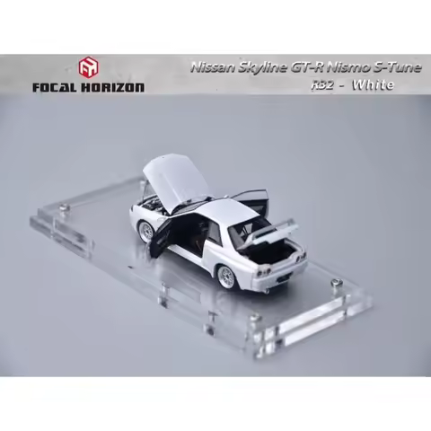 Focal Horizon 1/64 Skyline GT-R R32 Alloy Motor Vehicle Diecast Models Car Toys Collection Boy's Gif