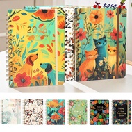 TOSE Calendar 2026, Weekly and Monthly Jan.2026 - Dec.2026 2026 Planner, A5 Monthly Tabs Agenda Coil