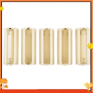 Flashlight Cylindrical 3 x AAA Battery Plastic Holder Box 5Pcs