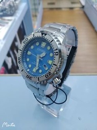 CITIZEN Promaster 光動能 潛水錶200m  Tiffany Blue 不銹鋼錶 BN0165-55L 原廠3年保養