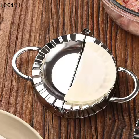 Stainless Steel Dumpling Maker Dumpling Skin Mold Ravioli Maker Press Pie Making Press Wrapper Pastr