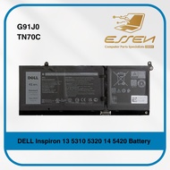 DELL G91J0 TN70C V6W33 for Inspiron 13 5310 5320 14 5420 Battery