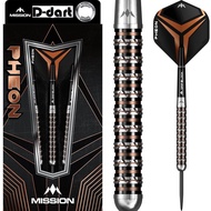MISSION STEEL TIP DART - 22G/24G/26G PHEON Electro Black Bronze 90% Tungsten Steel Darts (ARROW DART