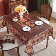 Premium Waterproof Dining Tablecloth 140x180 Cm Thick Patterned Tablecloth/ D201-5C