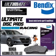 Bendix Ultimate Front  Rear  Brake Pad - Honda Accord CV1/TVA 1.5T DB1206 ULT DB2610 ULT