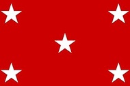 magFlags Large Flag Kingdom of Bora Bora from 1820 to 1845 with stars in quincunx | landscape flag |
