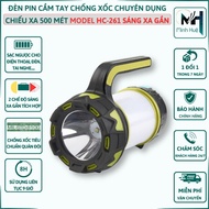 Đèn pin cầm tay siêu sáng HC 261 chiếu xa 650 mét sạc ngược cho điện thȯại Đèn dã ngoại Đèn cầm tay
