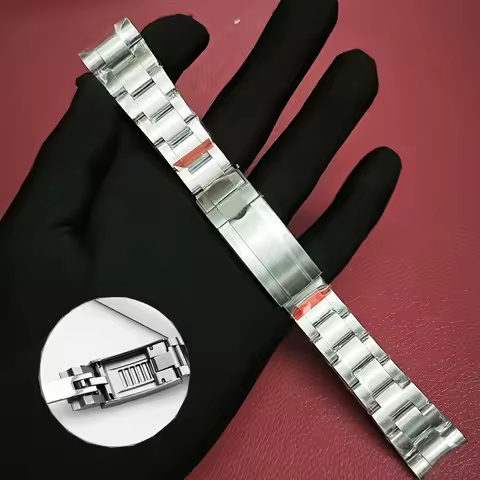 Solid stainless teel watchband For Rolex Daytona Oyster 21/20mm Perpetual Submariner Seiko NH35 Watc