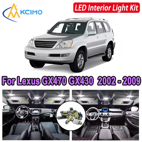 Kcimo LED For Lexus GX470 GX430 2002 2003 2004 2005 2006 2007 2008 2009 Premium Bright LED Interior 