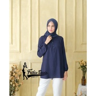 KATUN Navy cotton rayon BLOUSE