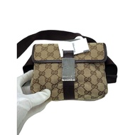 GUCCI Waist Bag bag_GG canvas canvass Brown GG pattern Direct from Japan Secondhand