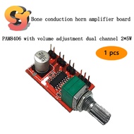 [Ready Stock Supply] 1pcs PAM8406 Digital Power Amplifier Board Bone Conduction Speaker Power Amplifier Board Module with Volume Adjustment Dual Channel 2 * 5W Power Amplifier Board