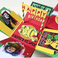 Bob Marley happy 30th birthday explosion box card