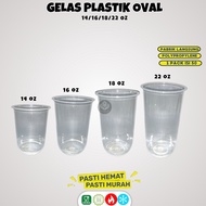Plastic Cups 12oz, 14oz, 16oz, 18oz, 22Oz Plastic Cups (50 Pcs)
