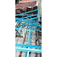 bumbung atap carporch kekuda rangka besi ganti atap genting konkrit bocor zink masuk air