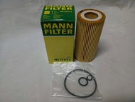 กรองน้ำมันเครื่อง  Benz E-Class  W211  ( 2002 - 2009 )  รุ่น  E 280 CDI ,  E 320 CDI   ( เครื่อง OM648 )         Oil Filter Mann HU 721/2x / HU721/2x