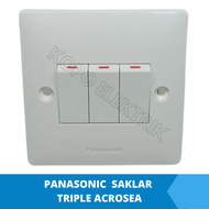 Panasonic Acrosea Triple Saklar Inbow | Triple Saklar Acrosea