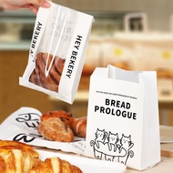 Alkali Water Toast Bread Bag Window Bagel Ou Baguette Baguette Commercial Baking Packaging Bag Custo