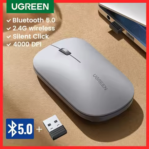 UGREEN Mouse Wireless Bluetooth 2.4G Silent Mice 4000 DPI Left Right Hand For MacBook Tablet Compute