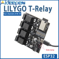 【พร้อมสต็อก & จัดส่งฟรี】ต้นฉบับ Aideepen LILYGO T-รีเลย์ ESP32 Quad DC 5V รีเลย์สำหรับบลูทูธ V4.2 Br