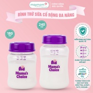 Mama's Choice Wide Neck Milk Storage Bottle, Compatible Spectra, Avent, Fatz, Rozabi, Cimilre Breast Pump 180ml-240ml