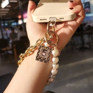 [ LALACASE9 ] HANDCHAIN FIVE PEARL FOR PHONE
