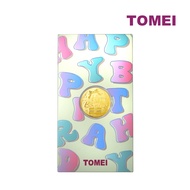 TOMEI Happy Birthday Gold Wafer 0.2G, Yellow Gold 9999