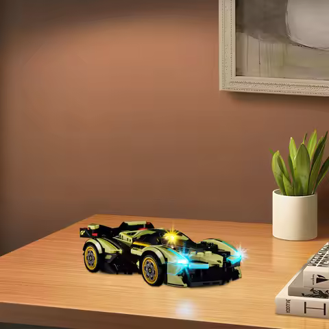 No Model LED Light Set Suitable for LEGO Speed Champions Lamborghini Lambo V12 Vision GT Super Car 7