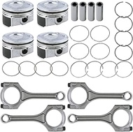 MUCO 4PCS Connecting Rods Pistons Kits 23041-2B610 for H-yundai Kia Accent Rio SOUL 1.6L DOHC 2010-2