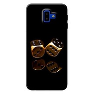 Ốp lưng cho Samsung Galaxy J6 Plus nền đen vàng 1 - Hàng chính hãng