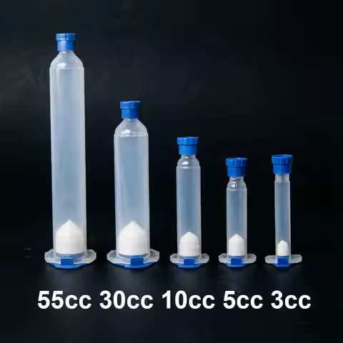 10Pcs/20Pcs EFD Style Plastic Dispensing Barrels, Multi Size 3cc 5cc 10cc 30cc 55cc Adhesive Glue Di
