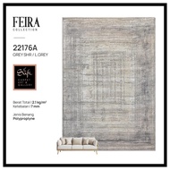 Feira Modern Abstract Minimalist Floor Carpet 22176A Grey L. Grey Grey