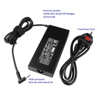 Genuine 135W Slim HP Pavilion Gaming 15-dk0010TX Laptop AC Power Adapter /Charger 19.5V 6.9A 4530 DC pin with Power Cord