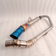 NLK Exhaust Canister Conical Stainless pipe For Tmx 125/150 Skygo 125/150 Raider 150carb/fi