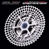 GOLDIX Ultralight MTB Cassette CNC 10/11/12Speed 46-52T HG Freewheel for SHIMANO DEORE SLX