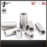 JK Cylinder Nut  Stainless Steel Round Joint, Screw Connection, Coupling Nut M2/M2.5/M3/M4/M5/M6 (GH