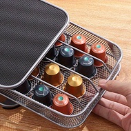 1pc Dustproof Coffee Capsule Storage Box - Countertop Drawer Type Holder For 40 Capacity, Home Organ