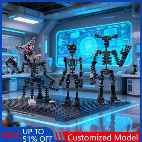 Customize Famous Game Fnaf Mangle MOC Characters Series IRyS Sets DIY Creative Assembly Toys Childre