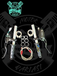 paket Lengkap Stang Jepit plus Master rem Oval Selang Clip-On Plus Ring 26 30 31 33 Untuk Motor Rx K