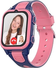 4G Kids Smart Watches Girls with GPS Tracker, Kids Cell Phone Watch with Video & Voice Calling Texti