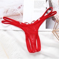 Quần lót nữ sexy lọt khe thêu bướm hở đũng sexy - Màu đỏ