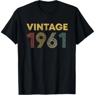 Vintage T-Shirt For Men Aged 63 Years 63rd Anniversary Birthday Gift October 1961 Funny Graphic Men'