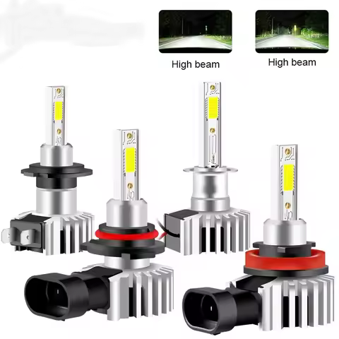 2Pcs 60W 12000LM H7 H8 Headlight COB H4 Led Bulb 9012 Hir2 9005 9006 D9 Headlamp H1 H3 HB3 Led Headl