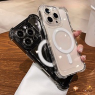 Magnetic Clear Casing For iQOO 13 12 11 11S 10 9 8 7 5 3 Neo 11 10 Pro Plus 9S 9 8 Pro 7 6 5 SE 5S 3