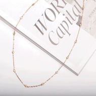 小鑽點綴項鍊-18k玫瑰金