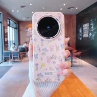 Vivo X100 5G Casing Vivo X100 Pro Casing Pink wildflower case Pattern Phone Casing Shockproof Phone 